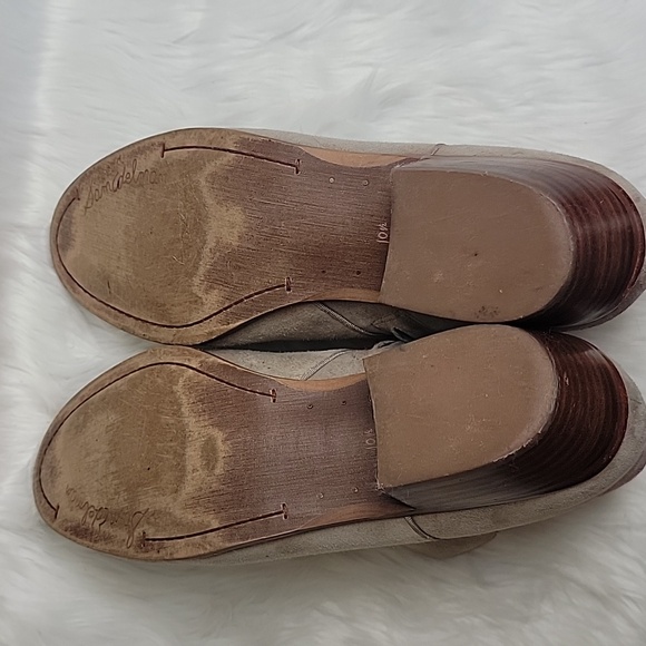 SAM EDELMAN Petty Taupe Suede Western Boho Preppy Zip Up Ankle Bootie Boots 10.5 - Picture 9 of 15
